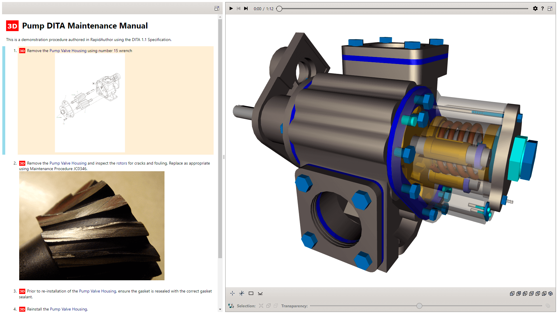 PUMP MAINTENANCE PRocedure DITA