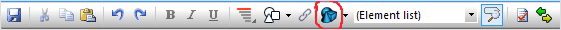 the Document Editor toolbar