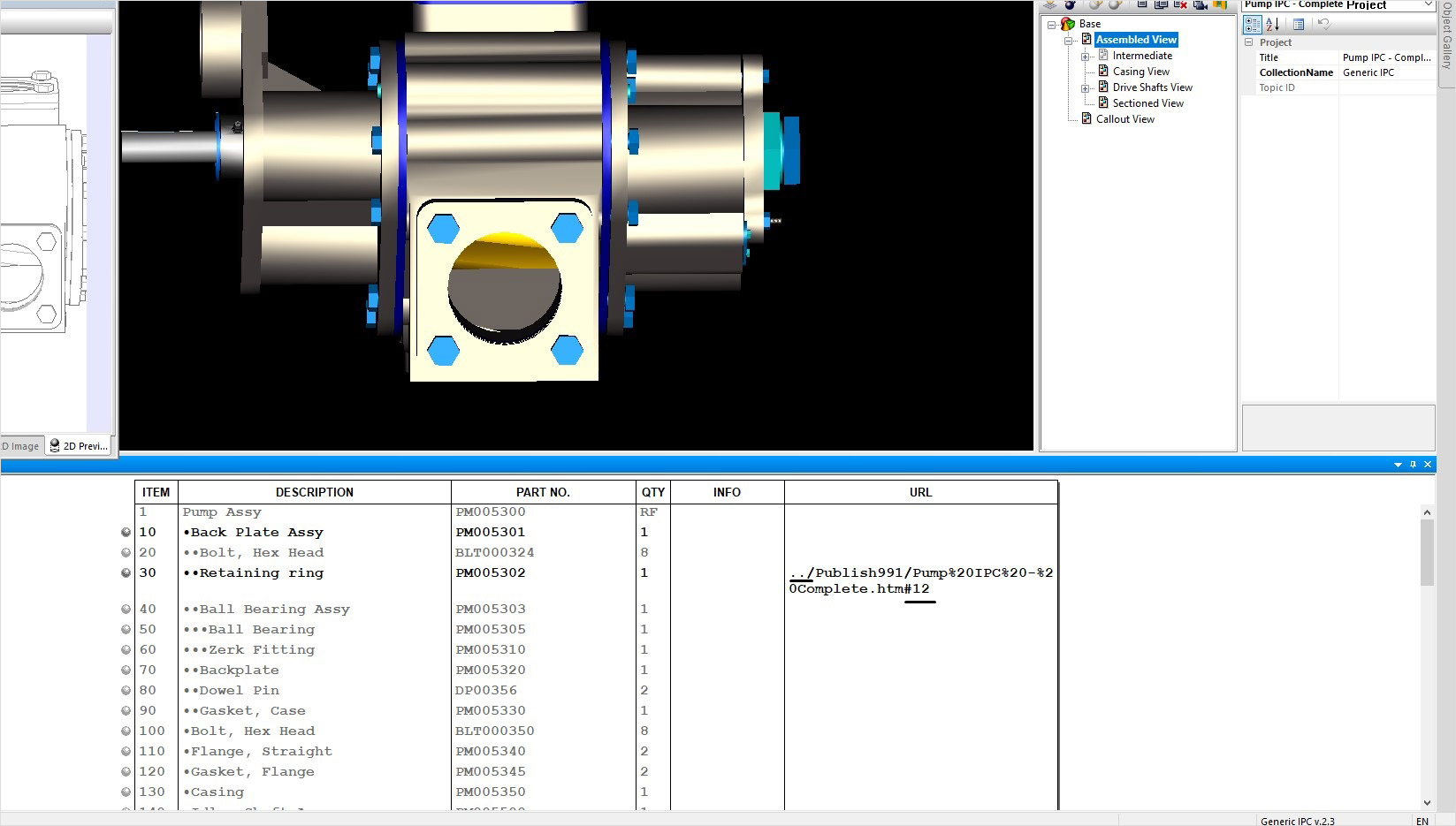 Generic IPC speciation in the RapidCatalog