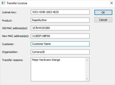 license transfer