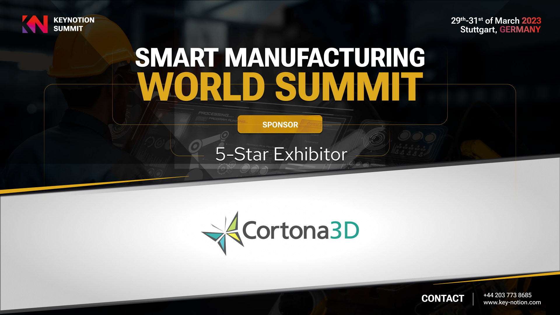Cortona3D Exhibitor at Smart Manufacturing World Summit 2023