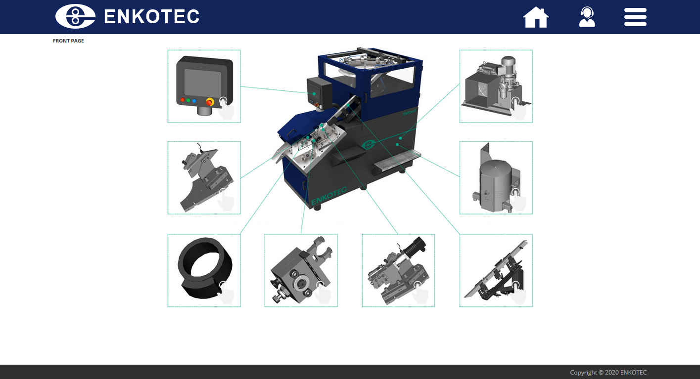 Enkotec Front page nail machine